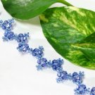 B1346 Blue beads Unique Handmade Bracelet 19.5cm
