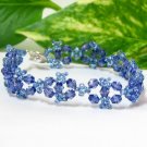 free shipping ~ B1344 Beautiful Blue Bracelet 19cm Handcraft jewelry