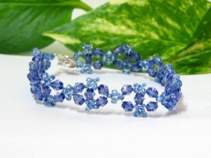 free shipping ~ B1344 Beautiful Blue Bracelet 19cm Handcraft jewelry