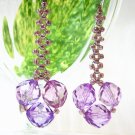 E1249 Glamorous Olive Green Clip On Earrings 7cm