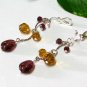 E1254 Charming Dangle Glass Clip On Earrings 5cm