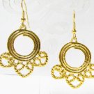 EA504 CHARMING DANGLE GOLDEN HOOK EARRING 2 in.