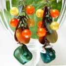 E323 Mother of Pearl Shell Clip On Earrings 2.5inches