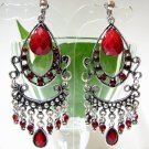 E1318 EXOTIC JEWELRY DANGLE CLIP ON EARRINGS 8cm