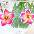 *FREE SHIPPING* E870 Ceramic Clay Spring Flowers Clip On Earrings 3.2cm