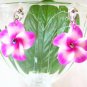 *FREE SHIPPING* E875 Ceramic Clay Pink Flowers Clip On Earrings 3.2cm