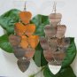 *FREE SHIPPING* E956 Charming Heart Silverly Hook Earrings 13.5cm