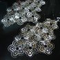 *FREE SHIPPING* E952 BlingBling Floral Clip On Earrings Large! 12.5cm