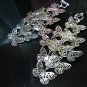 *FREE SHIPPING* E951 Silverly Butterfly Clip On Earrings Charming! 9.5cm