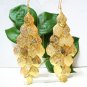 *FREE SHIPPING* E967 Golden Tone Gorgeous Hook Earrings 13.5cm