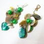 *FREE SHIPPING* E446 Shell Dangle Clip On Earrings 6cm Glamorous