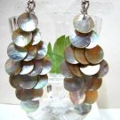 *FREE SHIPPING*E454 Charming Shell Dangle Clip On Earrings 8.5cm cOOl!