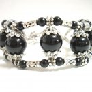 *FREE SHIPPING* BA221 ETHNIC TRIBAL JEWELRY 3 STRANDS BLACK BRACELET