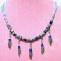 *FREE SHIPPING*NA670 ETHNIC TRIBAL JEWELRY DANGLE NECKLACE 45CM