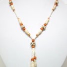 *FREE SHIPPING*NA1010 ETHNIC JEWELRY YAK BONE NECKLACE 21 in.