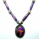 *FREE SHIPPING*NA1013 ETHNIC JEWELRY YAK BONE PENDANT NECKLACE 21 in.