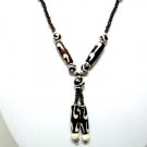 *FREE SHIPPING*NA1011 ETHNIC JEWELRY YAK BONE NECKLACE 22 in.