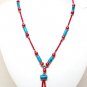 *FREE SHIPPING*NA1012 ETHNIC JEWELRY YAK BONE DANGLE NECKLACE 22 in.