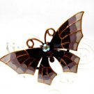 free shipping ~ Purple rhinestone Butterfly BROOCH P127 Charming
