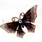 free shipping ~ Purple rhinestone Butterfly BROOCH P127 Charming