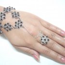free shipping BA150 ETHNIC TRIBAL JEWELRY FLORAL BRACELET WITH RING