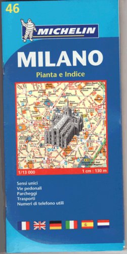 Michelin Milan: Map with Street Plan (Michelin City Plans) (Italy)
