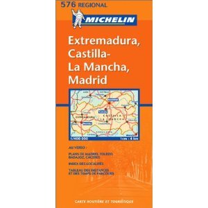 Michelin Extremadura, Castilla-LA Mancha, Madrid (Map) SPAIN