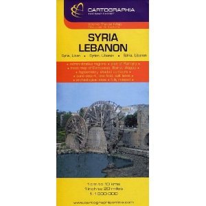 Syria/Lebanon Map by Cartographia