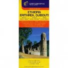 Ethiopia, Eritrea and Djibouti Map by Cartographia (World Travel Map)