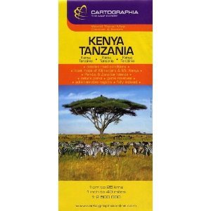 Kenya, Tanzania (Country Map)