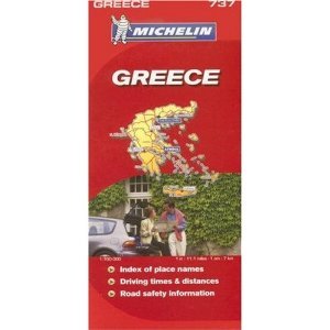 Michelin Map No. 737 Greece, Scale 1:700,000