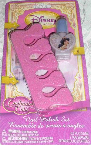 NEW DISNEY PRINCESS NAIL POLISH SET + 2 TOE SPACERS