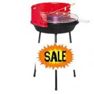 SALE !!! NEW 13" OUTDOOR barbecue a charbon rond NEUF  de bois - Métal/Acier