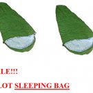 SALE!!! 2 LOT NEW LIGHT BACKPACK MUMMY SLEEPING BAG BIKE CAMPING TENT 20 DEGREE