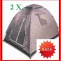 P-C SALE 2 LOT NEW LIGHT BACKPACK 4 MAN FAMILY TENT ANTI-UV BIKE MOTORCYCLE CAMPING