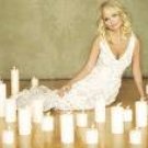 P-C NEW SET 10 VOTIVE WHITE WAX CANDLE WEDDING PARTY HOME SPA MOOD CENTERPIECE 2"X2"