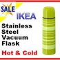 P-C NEW IKEA Unbreakable STAINLESS STEEL VACUUM THERMOS COFFEE BOTTLE TRAVEL HOT COLD 16 oz / 500 ml