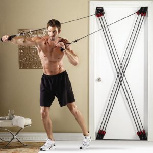P-C NEW SPORT Gym Workout & Yoga EXERCISE BAND RESISTANCE TUBE PILATES CORD HIGH QUALITY RUBBER