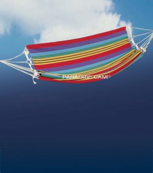 P-C NEW MULTI COLOR OUTDOOR 100% COTTON SINGLE FURNITURE HAMMOCK SWING HANGING BED