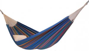 P-C NEW MULTI COLOR OUTDOOR 100% COTTON SINGLE FURNITURE HAMMOCK SWING HANGING BED