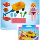 P-C PLAYMOBIL 4755 BATHING SUIT GIRL&BEACH HAND CART/WAGON NEW&SEALED BOX SPECIAL !!