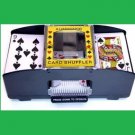 p-c NEW 1 - 2 DECKS PLASTIC SHUFFLING PLAYING CARDS POKER SHUFFLER AUTOMATIC MACHINE FREE U.S. POST