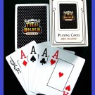 p-c TEXAS HOLD EM SET POKER JUMBO NAVY BLUE PLAYING DECK CARDS BLACKJACK SEALED NEW  FREE U.S. POST