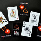 p-c POKERSTARS JUMBO INDEX 100% PLASTIC POKER PLAYING CARDS 1 DECK HOLDERS BRIDGE FREE U.S. POST