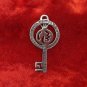 LONGEVITY KEY SOLID SILVER 925 JEWISH KABBALAH LONG LIFE CHARM PENDANT JUDAICA