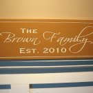 Personalized Wood Sign 8x24