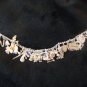 Vintage Old English  Sterling Sheilds, 3D & other Charms Bracelet