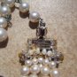 Stunning Vendome Faux Pearl & Rhinestone Necklace and Earrings