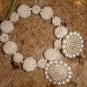 VINTAGE SIGNED MIRIAM HASKELL EARRINGS & BRACELET