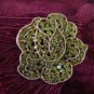 Vintage Estate Signed Weiss Rose Rhinestone Brooch Pin